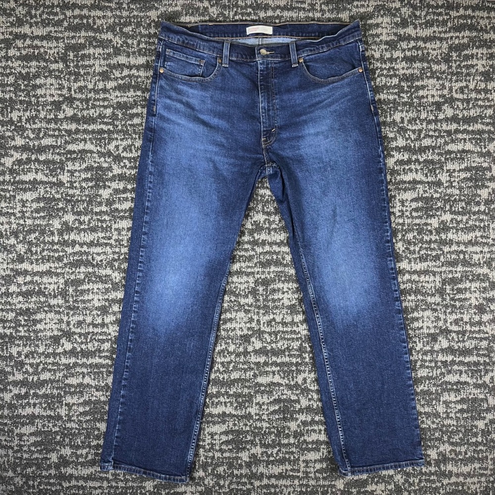 Levi Strauss Signature Relaxed Jeans Mens 38x32 Blue Straight Leg 58985-0069